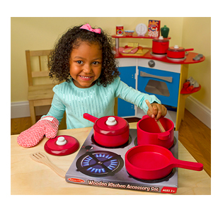 Melissa & Doug Play Kitchen Accessory Set - Pot & Pans