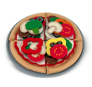 Melissa & Doug Felt Play Food - Pizza Set