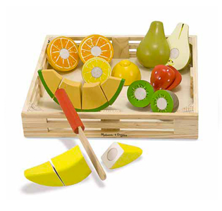 Melissa & Doug Cutting Fruit Set - Wooden Play Food