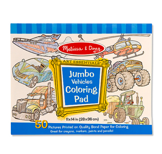 Melissa & Doug Jumbo Coloring Pad - Vehicles