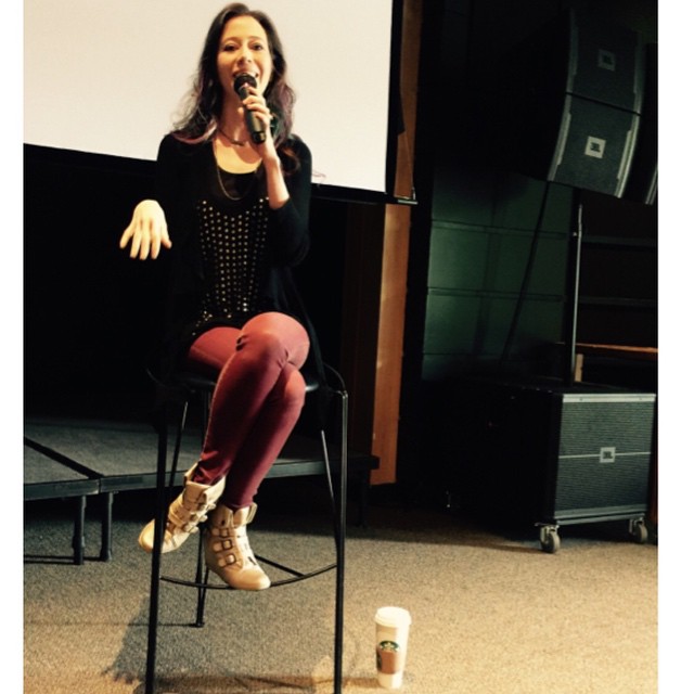 ...Just to be clear, I'm SPEAKING here, I would never do that with my hand while singing :) 