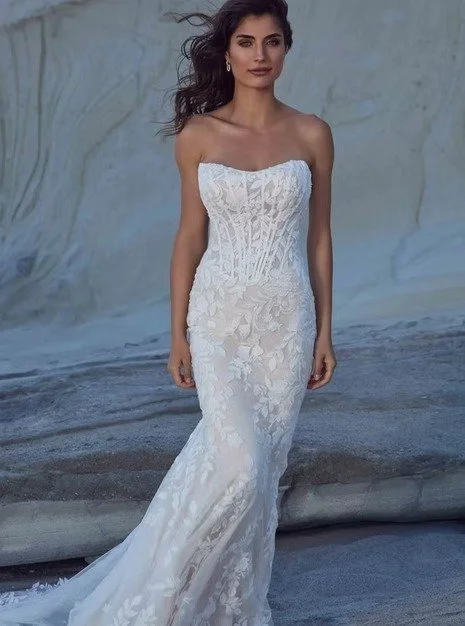 I want to share details on one of our newest gown arrivals - Eddy K DR2645, Mirabella

This elegant and flattering fit-and-flare gown features delicate lace and tulle at the bottom, creating a truly enchanting and dreamy look. It is a trendy and dari