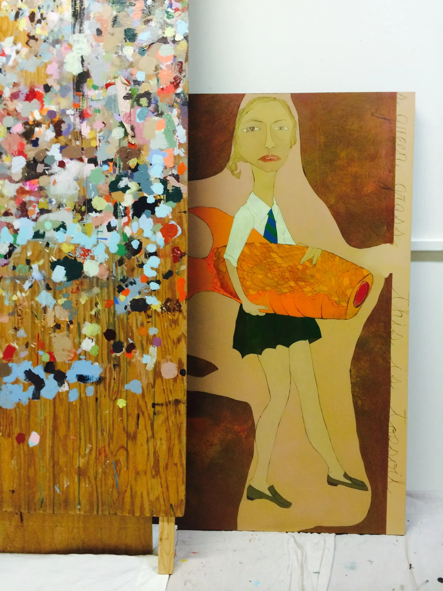 Catholic-School Girl and Goldfish .75 cents