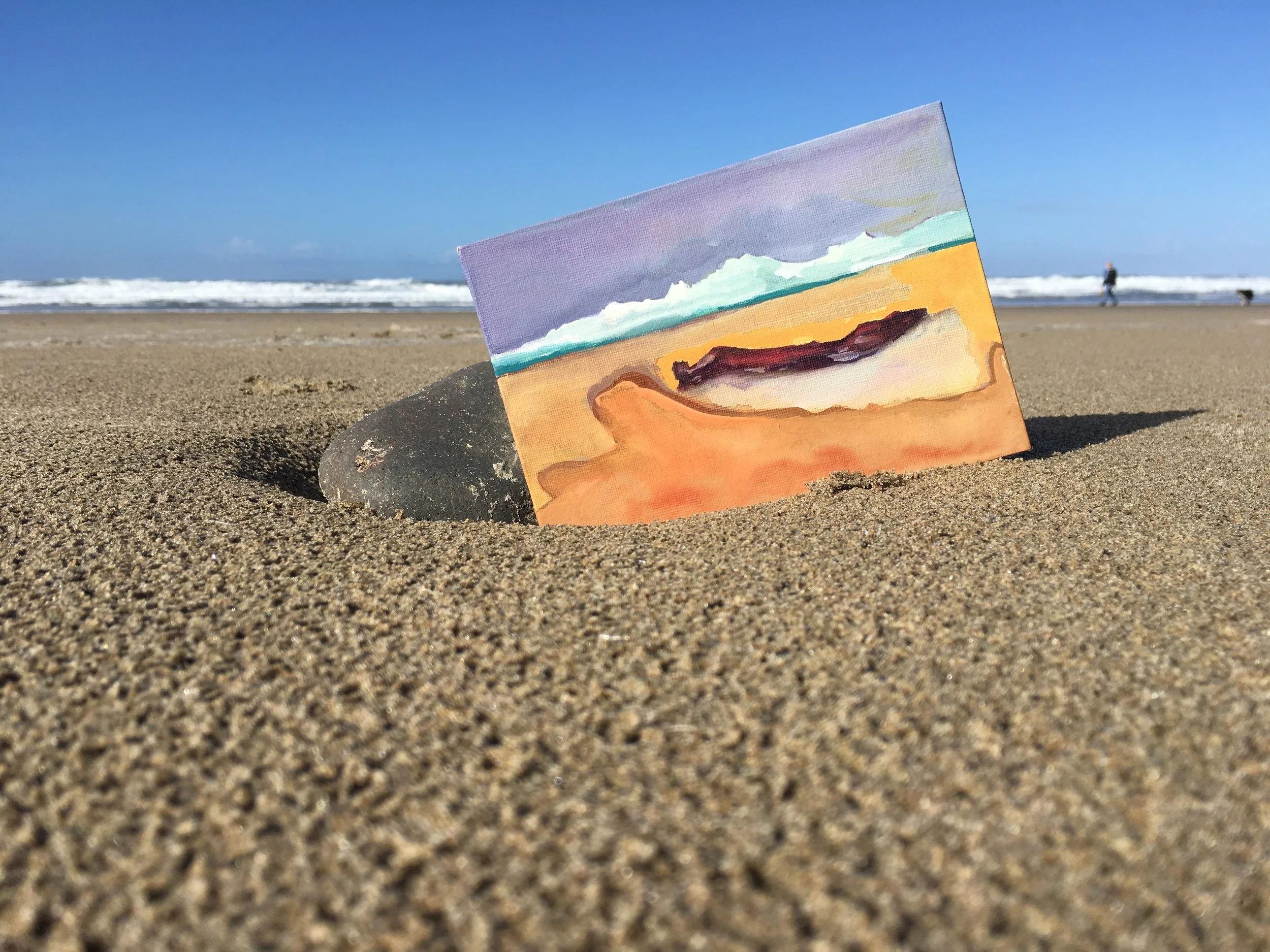 Bacon by the Sea 5x7 watercolor study