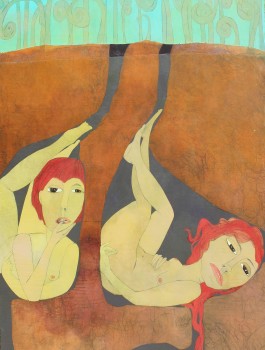 Womanhood exists in a dark quiet place.