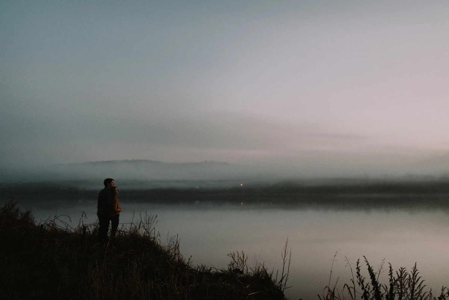 A Foggy Winter Engagement // Nick + Corynne