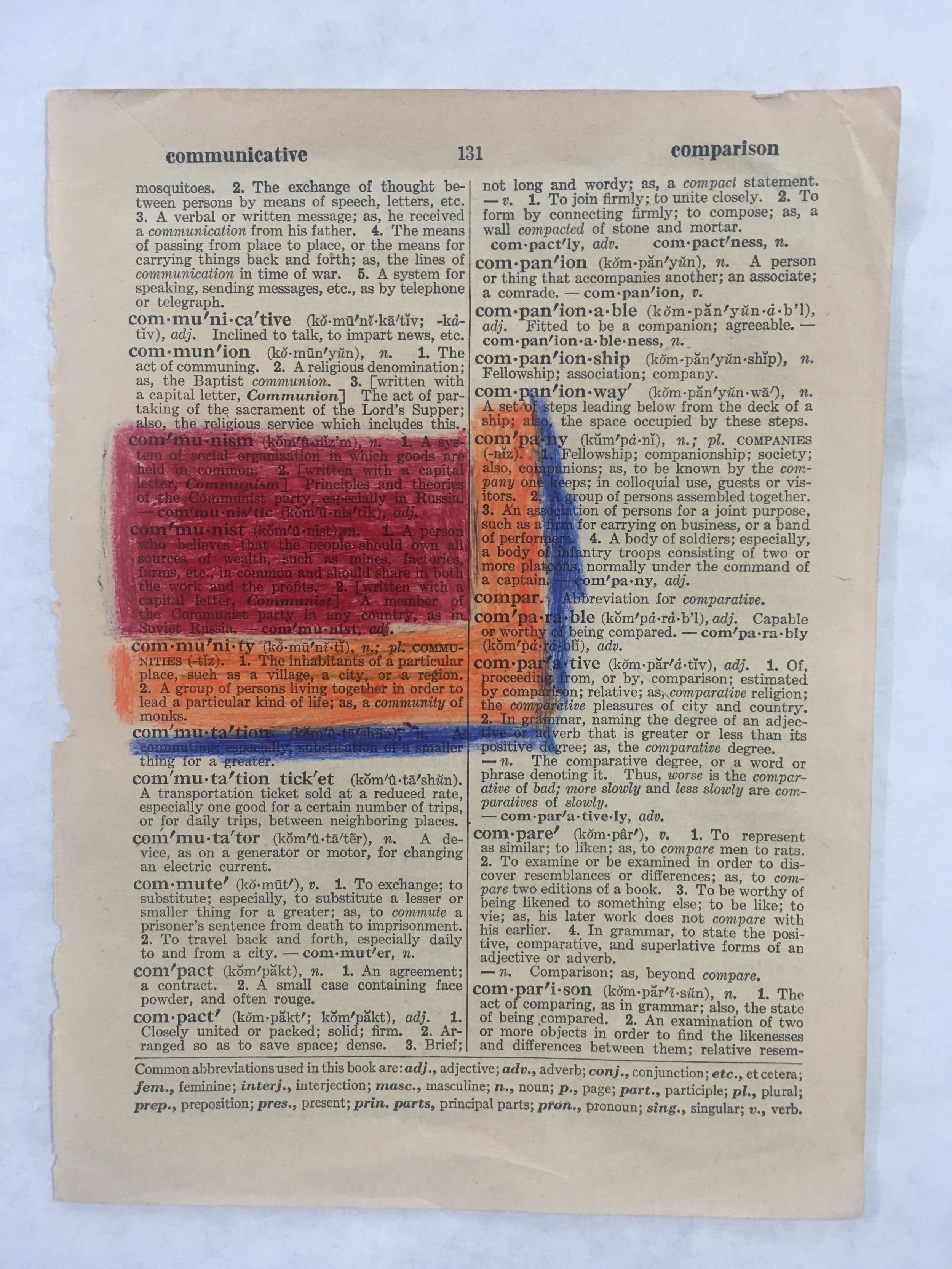"Dictionary Piece" (Anti-Communism Response from School)