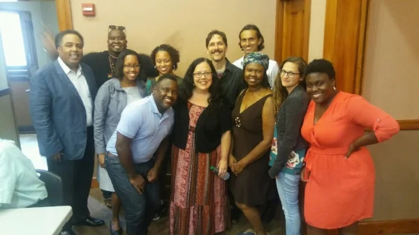 Team photo, July 2018 Staged Reading of Scapegoat by playwright Christina Ham in Helena, AR