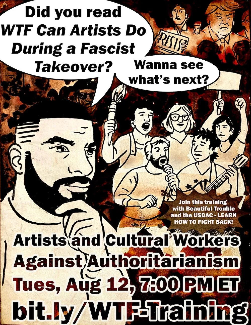 Join the workshop: Artists Against Authoritarianism!