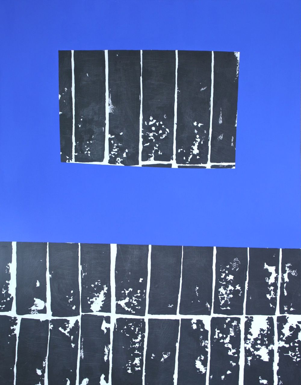 Frame of Reference, Flashe, acrylic and graphite on canvas, 54"x42", 2014