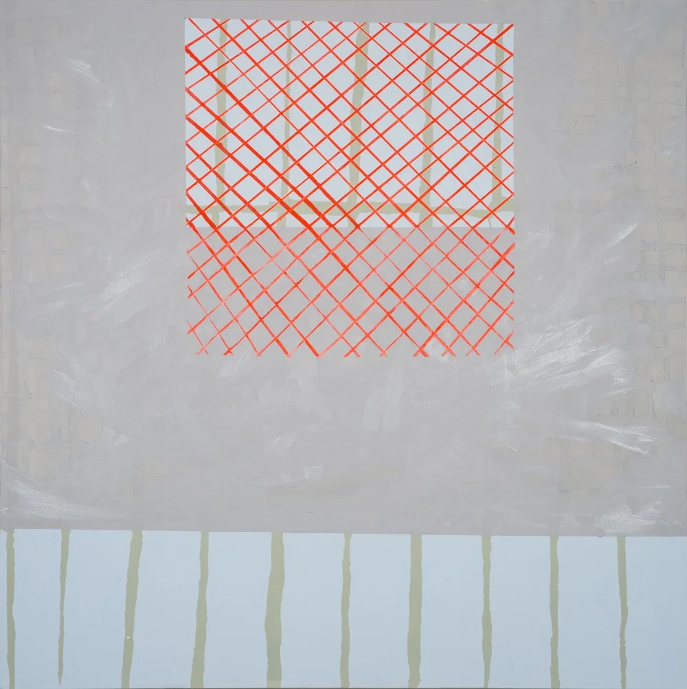 Learning From, Flashe and oil on canvas, 48"x48", 2014