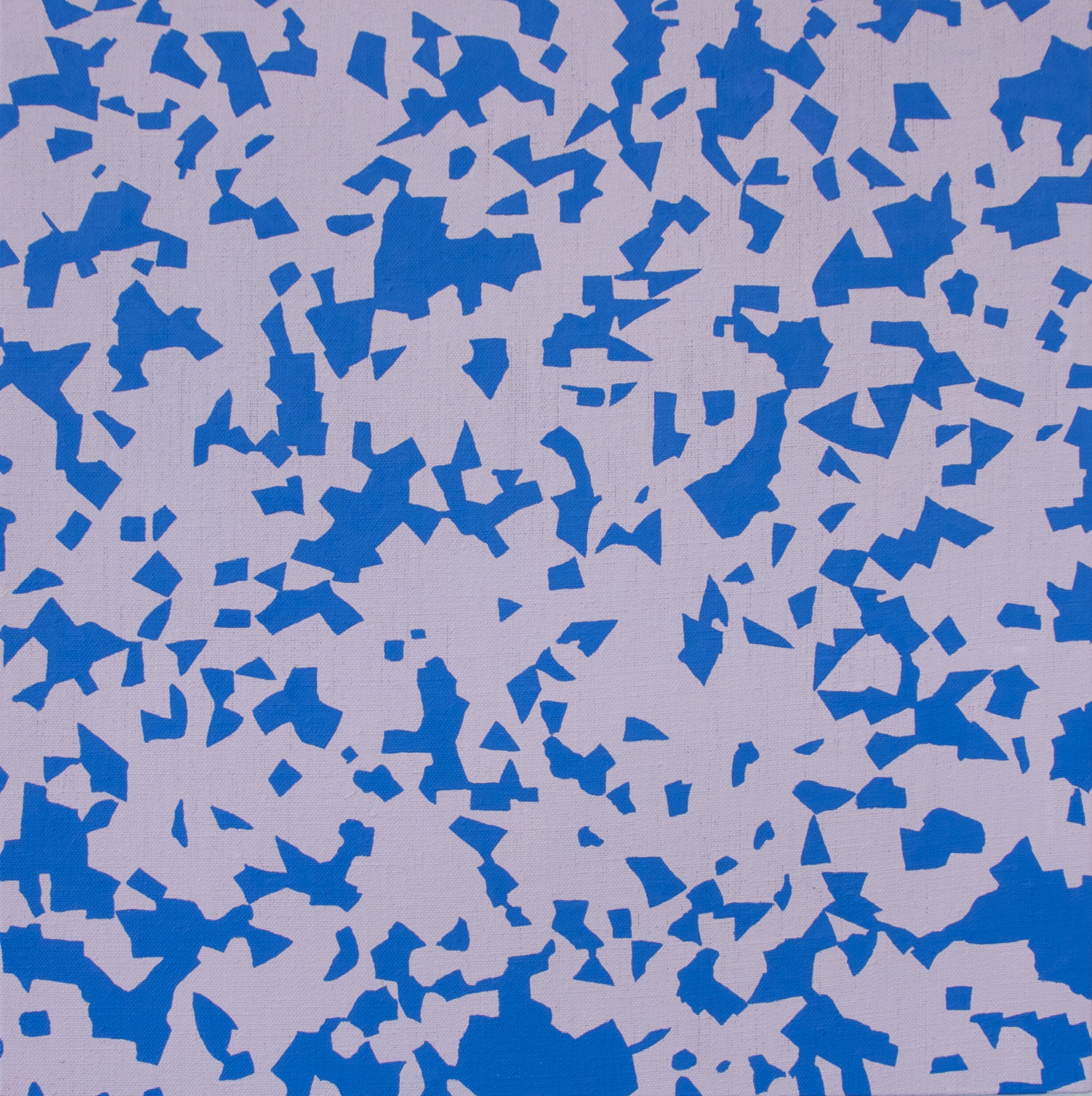 Static, Vinyl and acrylic on linen panel, 16"x16", 2015