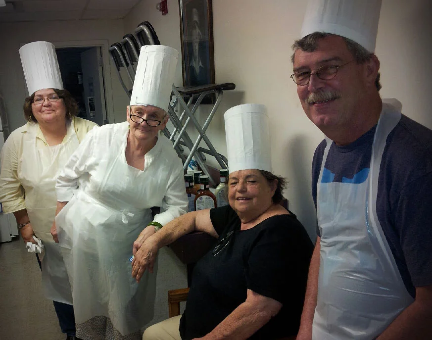Chef Sheila, Chef Sally, Chef Sandy, & Chef Kevin prepared lunch for ADA & ACCESS DSPs on Thursday