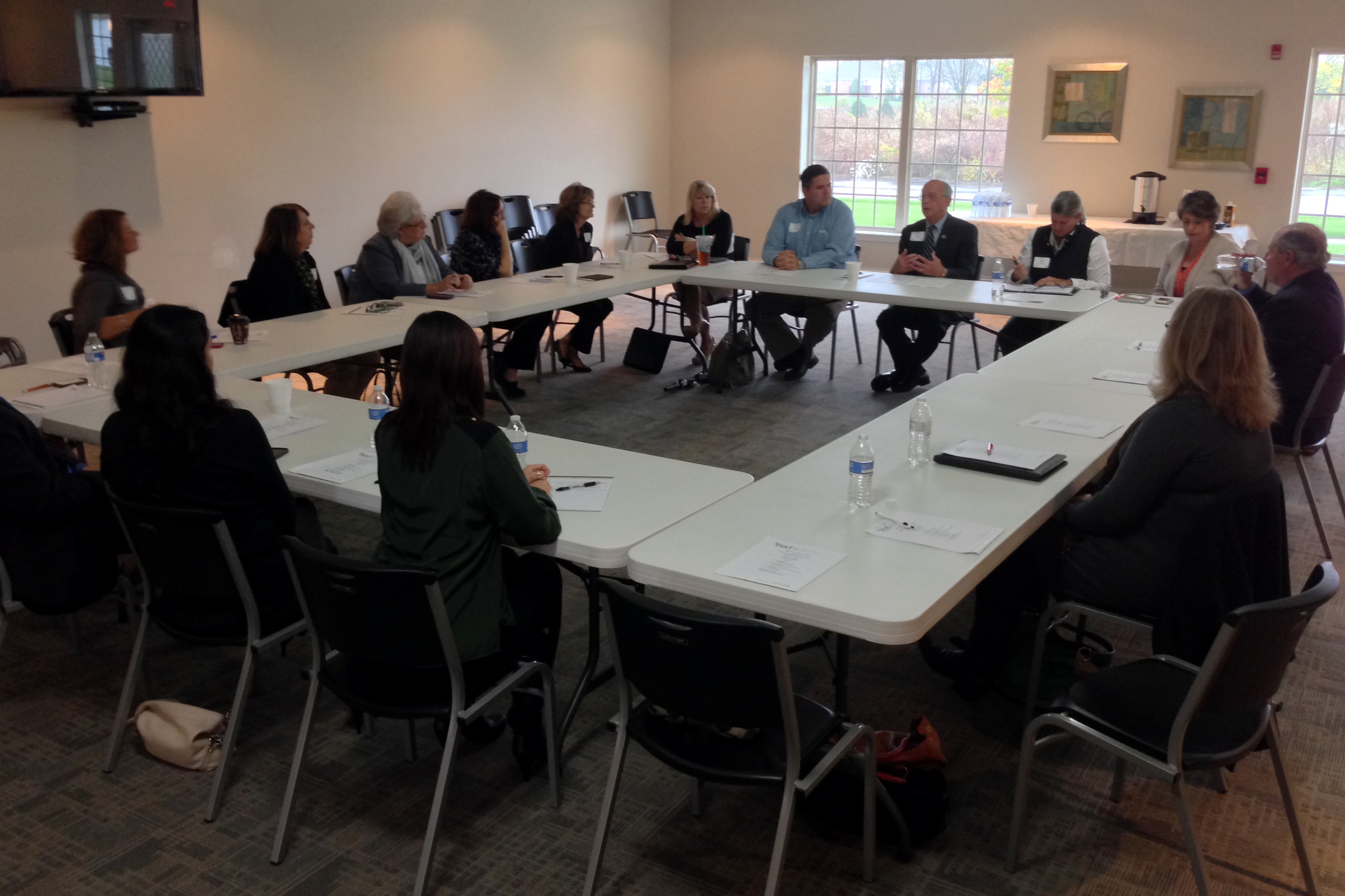  The group listens to the legislators 