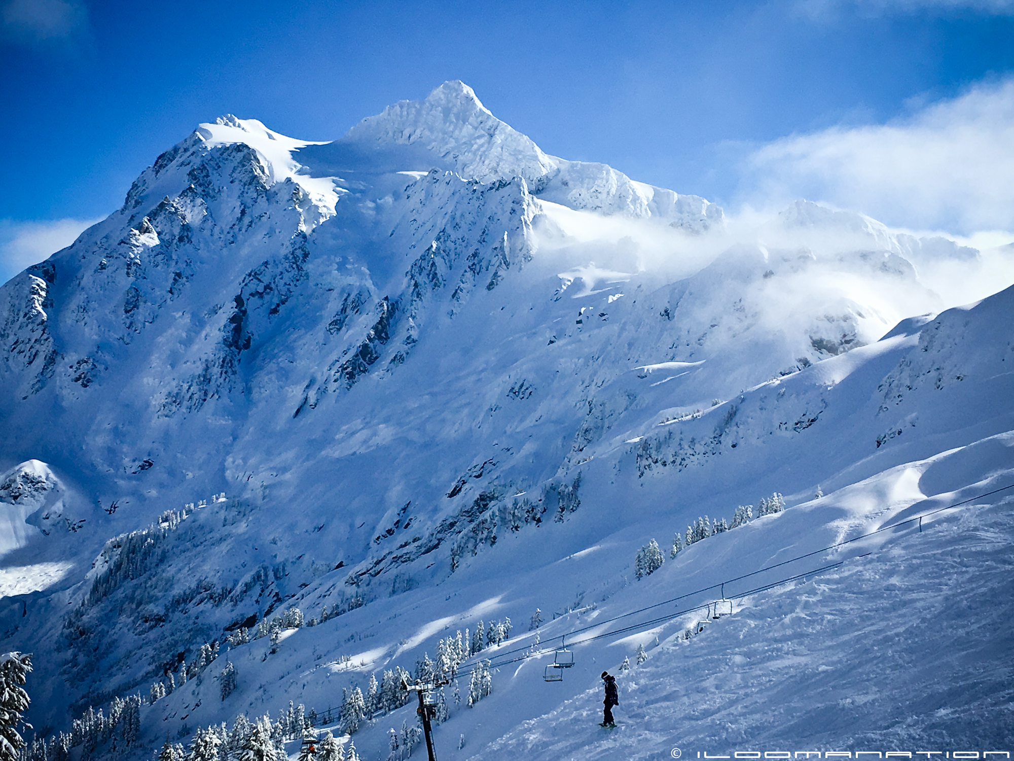 Mount Shuksan after the clouds cleared.