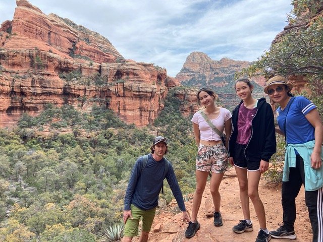 Wainer, party of 4, enjoying the canyons in AZ. 2022.