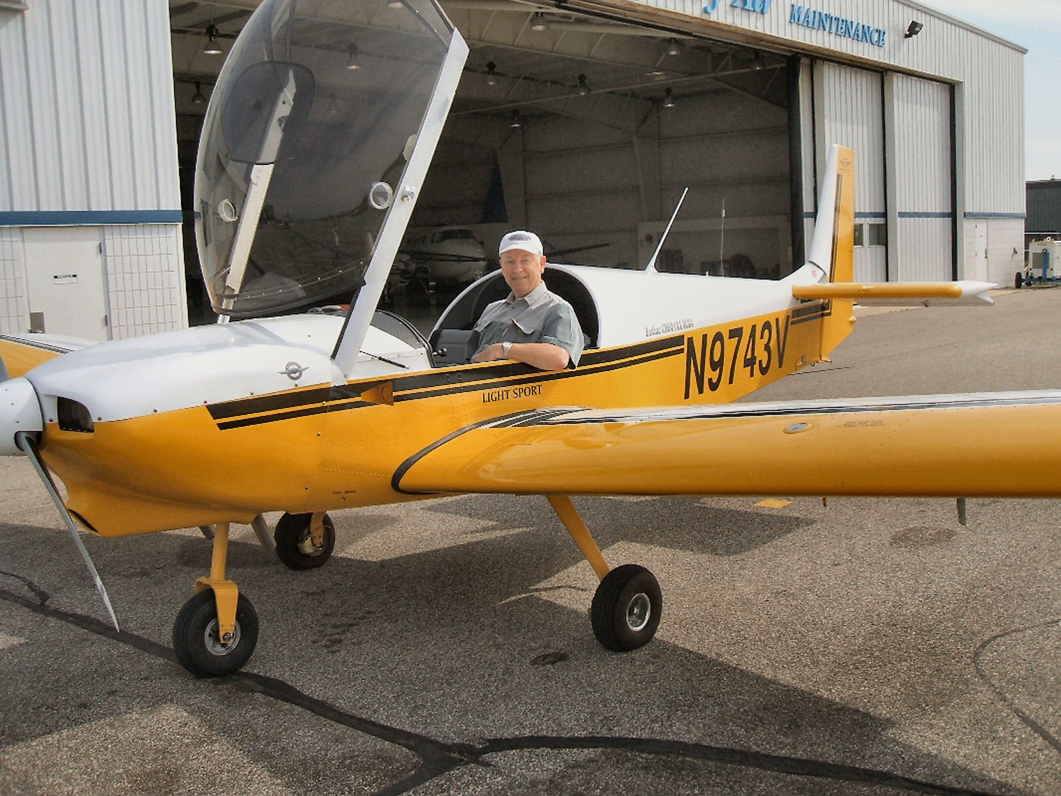  Darrel testing all the instruments aboard the zodiac airplane he piloted. He spoiled himself and many people with rides flying over West Michigan. 