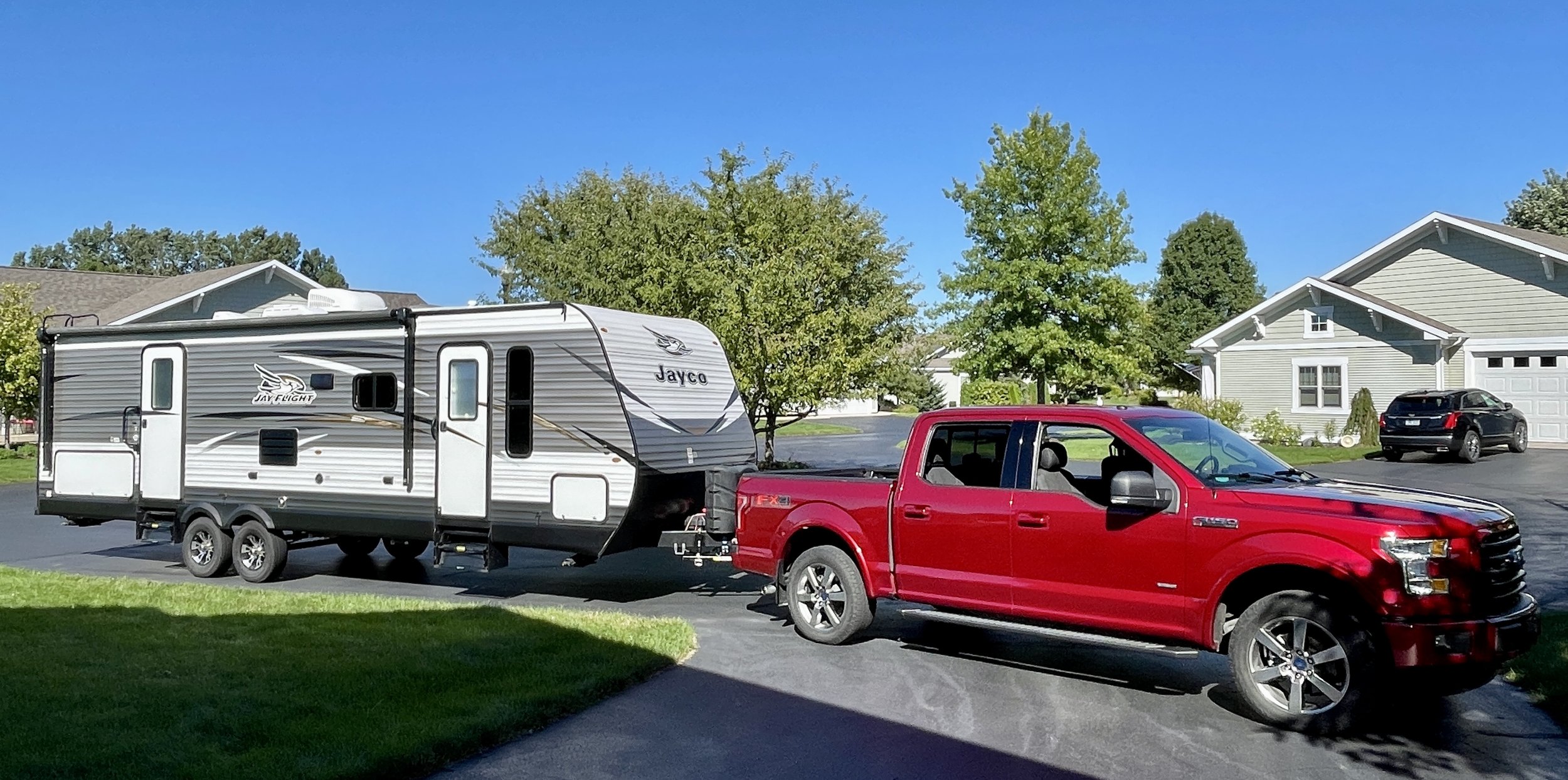  Darrel’s pride and joy; 2016 Ford F150 and Jayco camping trailer. 