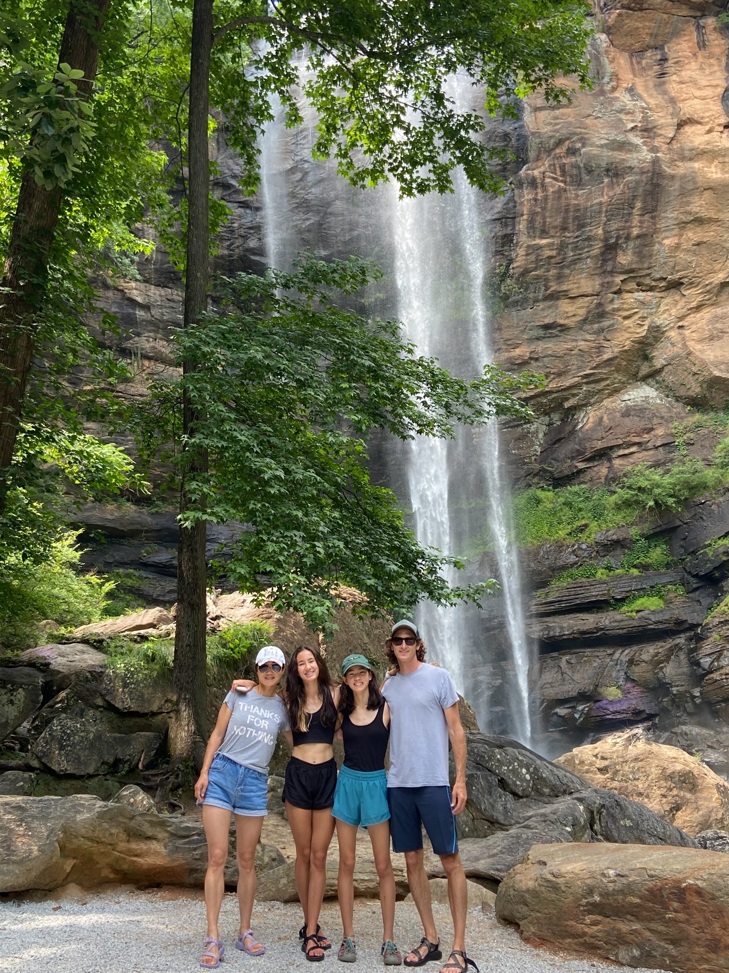 2022 family trip to Toccoa Falls, where David attended University and graduated Cum Laude.