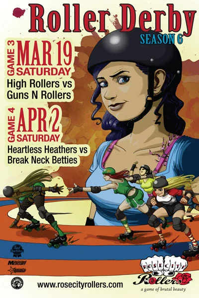 Roller Derby Poster, April 2011