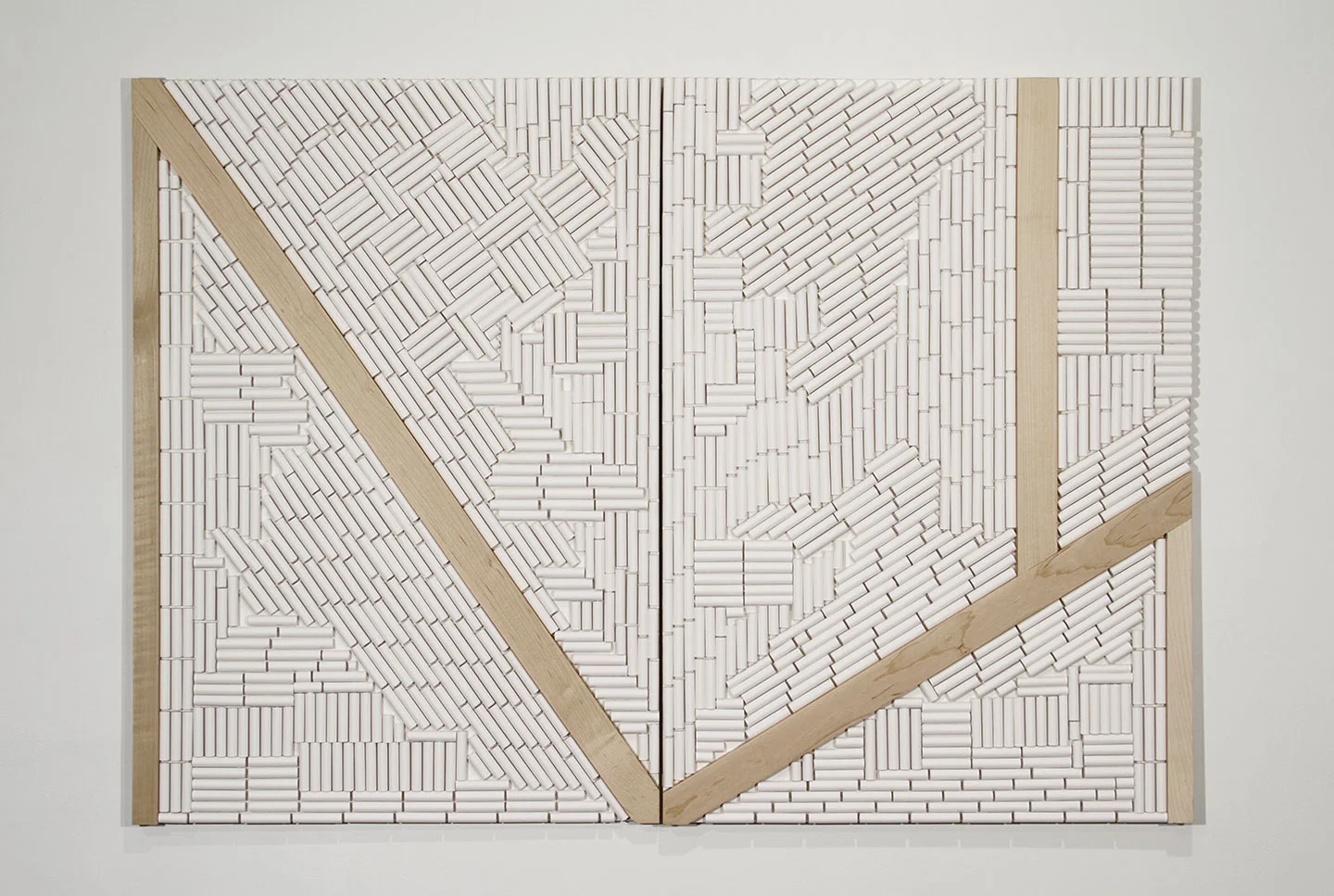 WL (paper and wood, v1), 2013 28 x 40 x 7/8 inches Paper and wood 