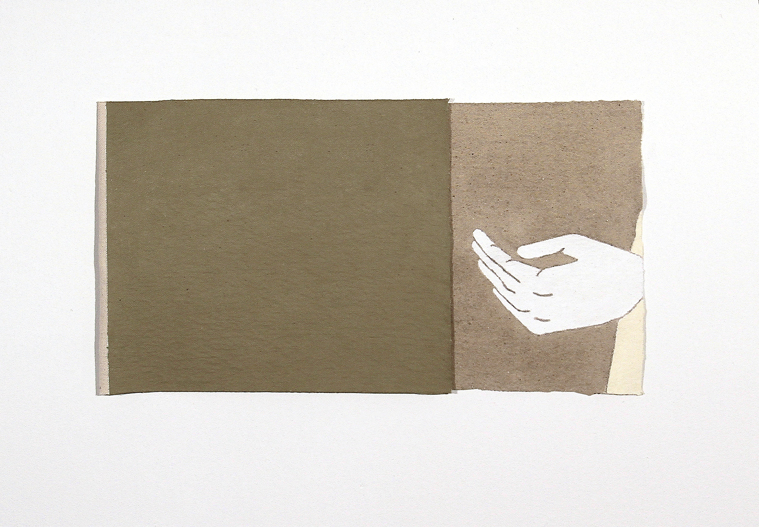 FOW, Commanding Man, Character Study, Fragment, Side A, 2017 Canvas, sand, acrylic, latex, and wax 