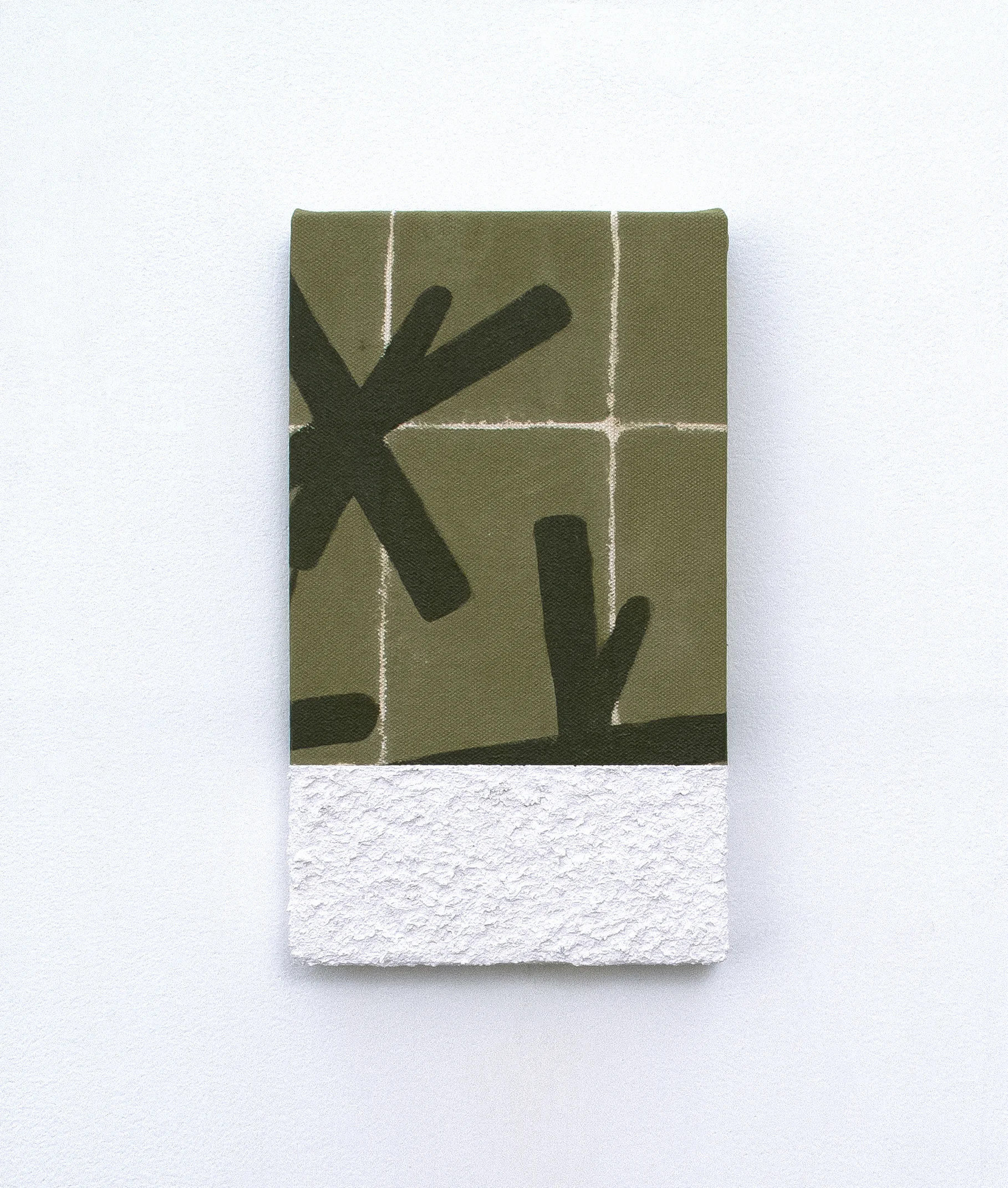 HG Study 2, 2017 10 x 5.75 inches Acrylic, oil, sand, canvas on panel