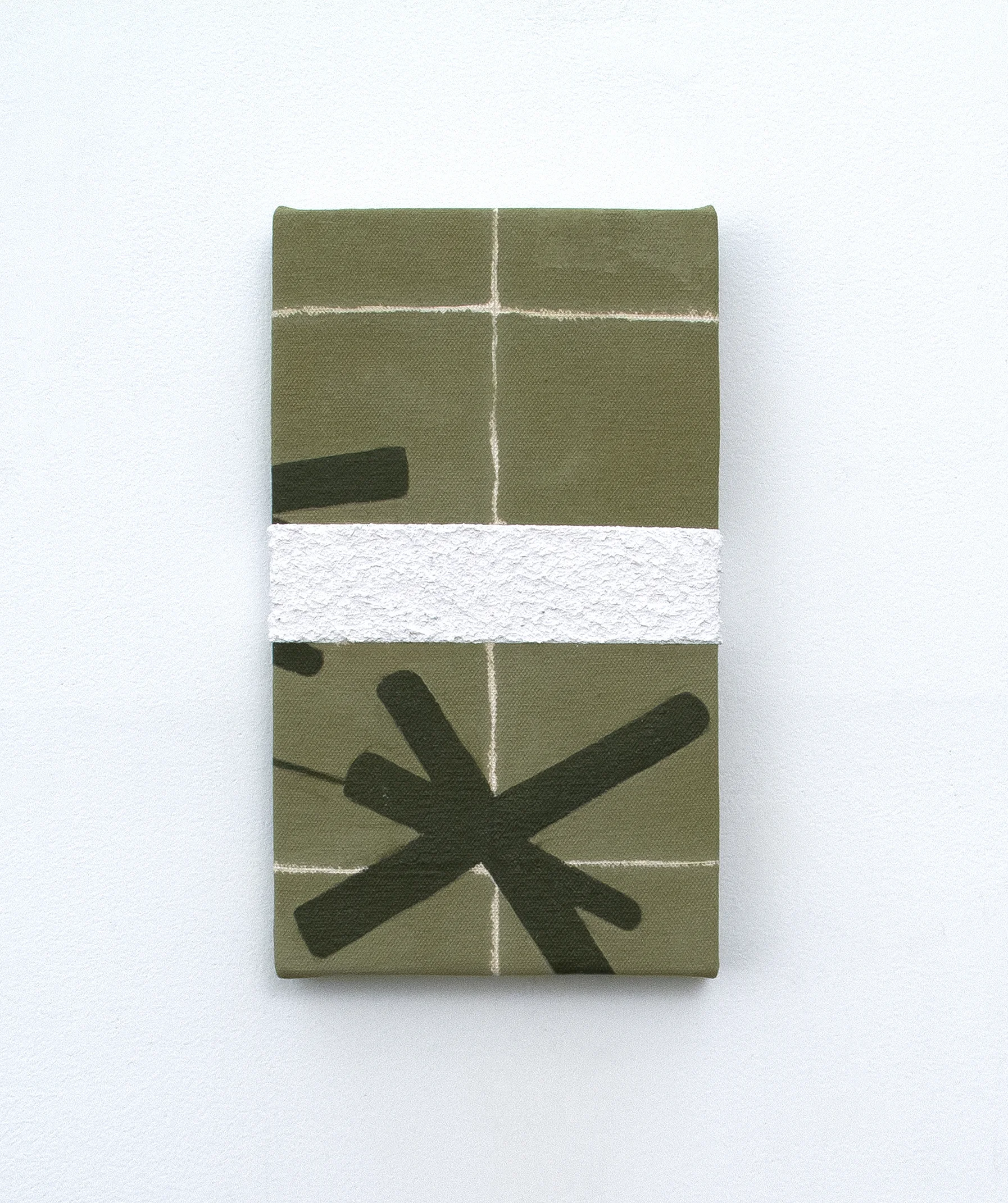 HG Study 3, 2017 10 x 5.75 inches Acrylic, oil, sand, canvas on panel