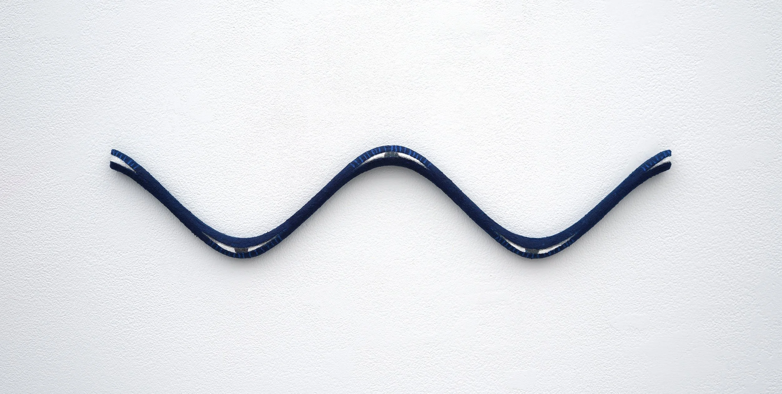 TC, Set 2, blue, eye, 2022 16 x 3.875 x .375 inches Acrylic on wood