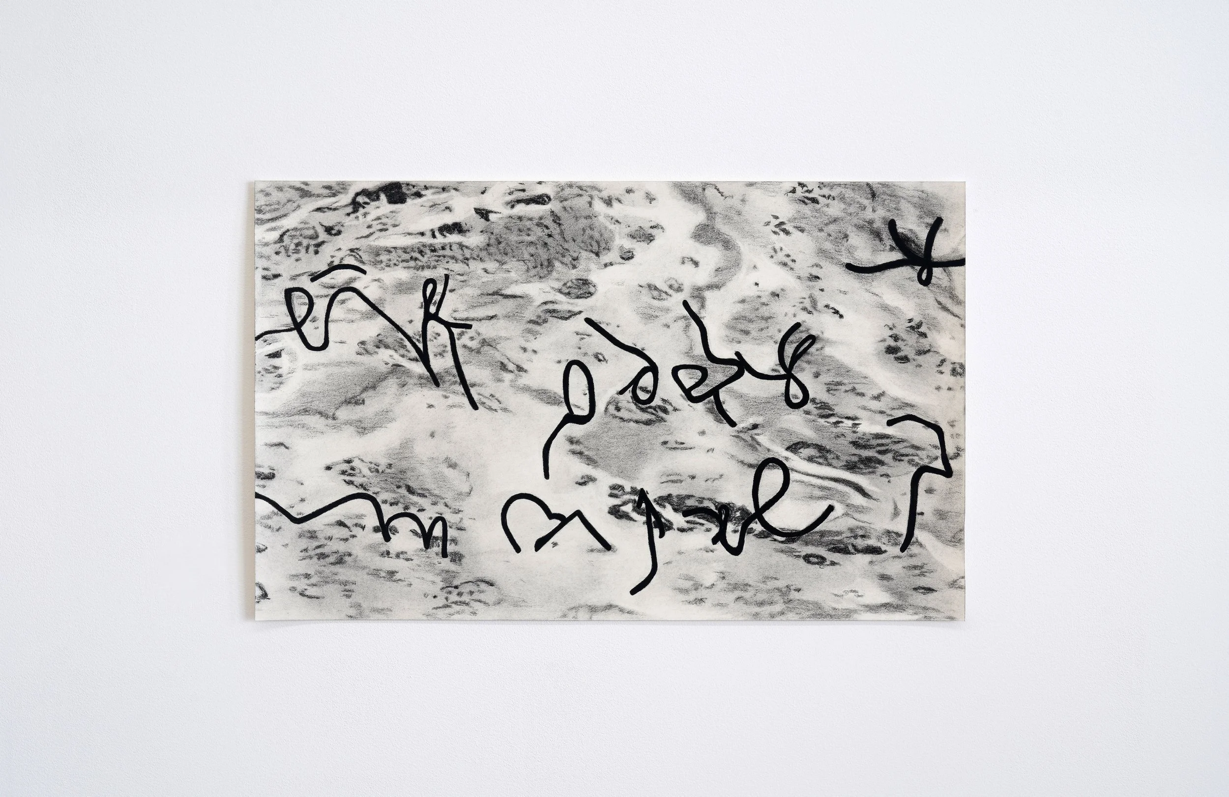   TD 1,  2023  14.5 x 23.5 in Charcoal on paper  