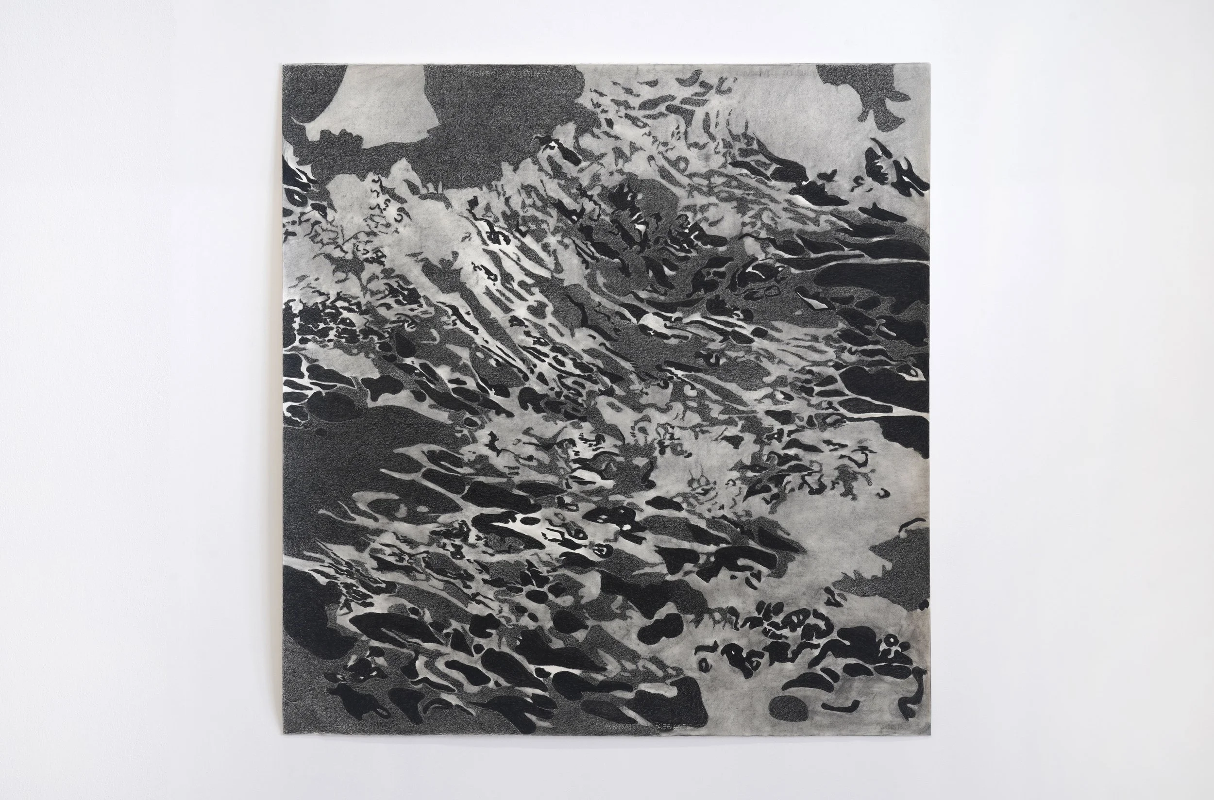   TD 3,  2023 55.5 x 53.25 in Charcoal on paper 