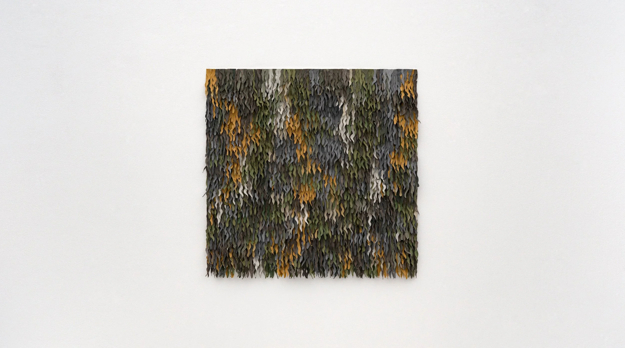   TS 15,  2026 22 × 22 inches Gouache, latex, casein, acrylic on canvas, mounted on paper 