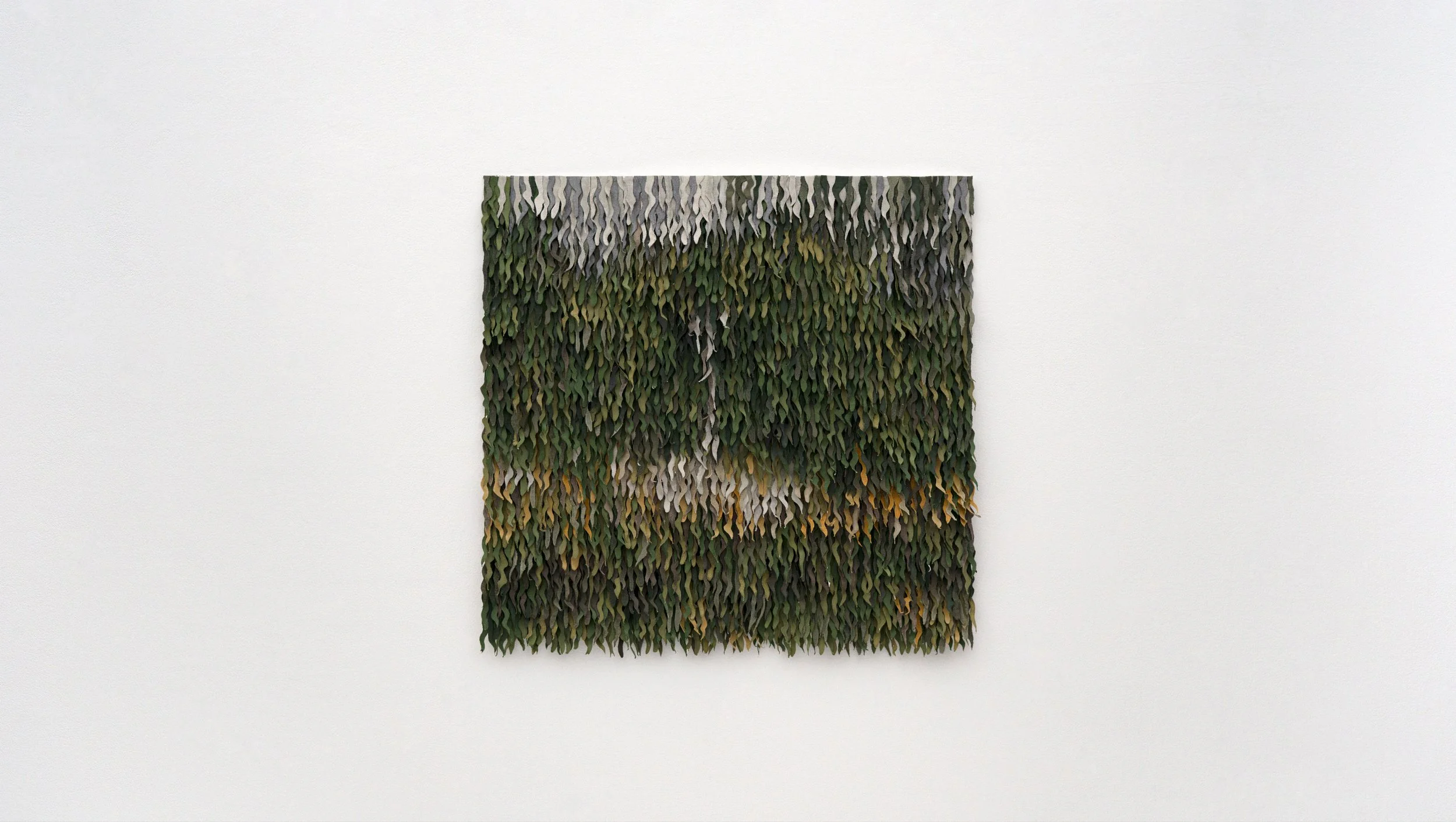   TS 17,  2025 22 × 22.5 inches Gouache, latex, casein, acrylic on canvas, mounted on paper 