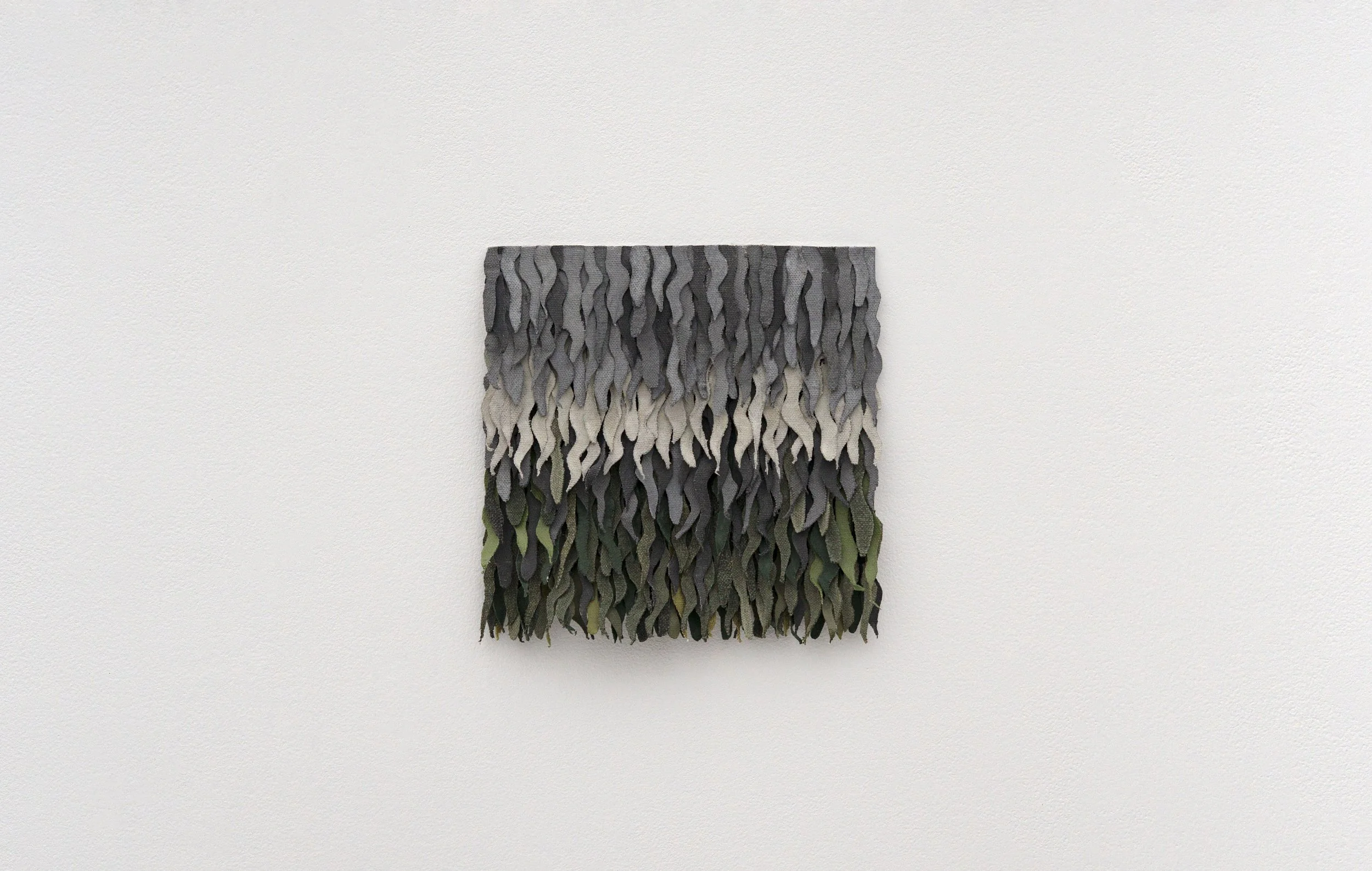   TS 19,  2025 7 × 7 inches Gouache, latex, casein, acrylic on canvas, mounted on paper 