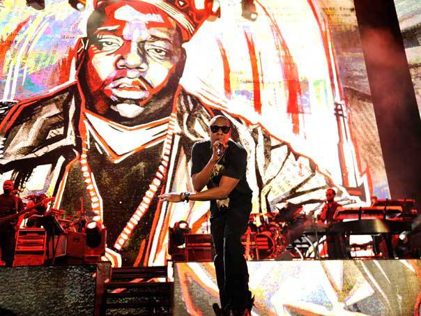 Jay Z live on stage