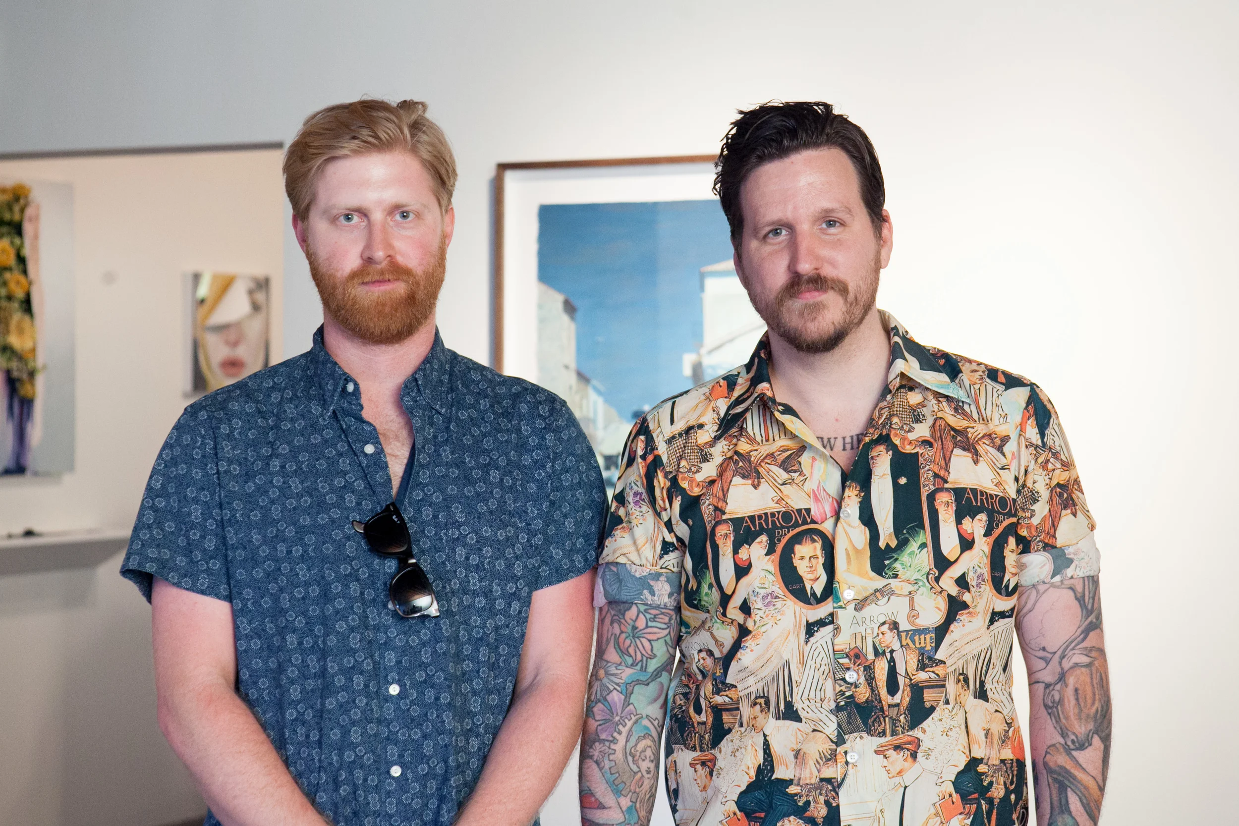 Erik Jones and I. Erik had a great show in the project room. Check out his amazing work at www.erikjonesart.com 