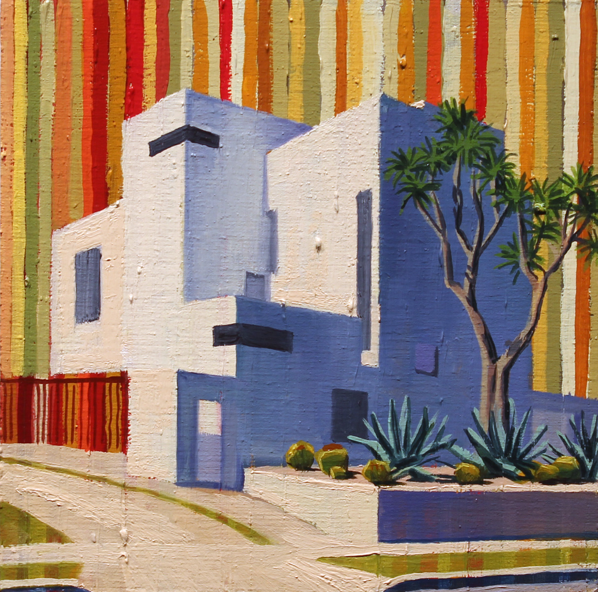  "Culver City", oil on wood, 6 x 6 inches, 2017 