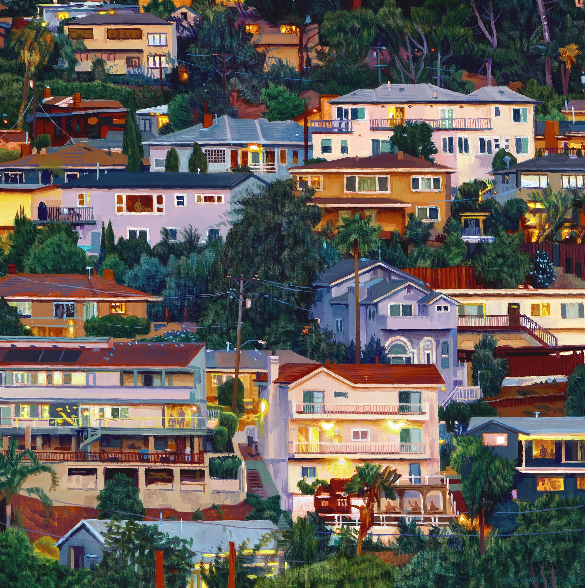 "Orange", oil on wood panel, 12 x 12 inches, 2018