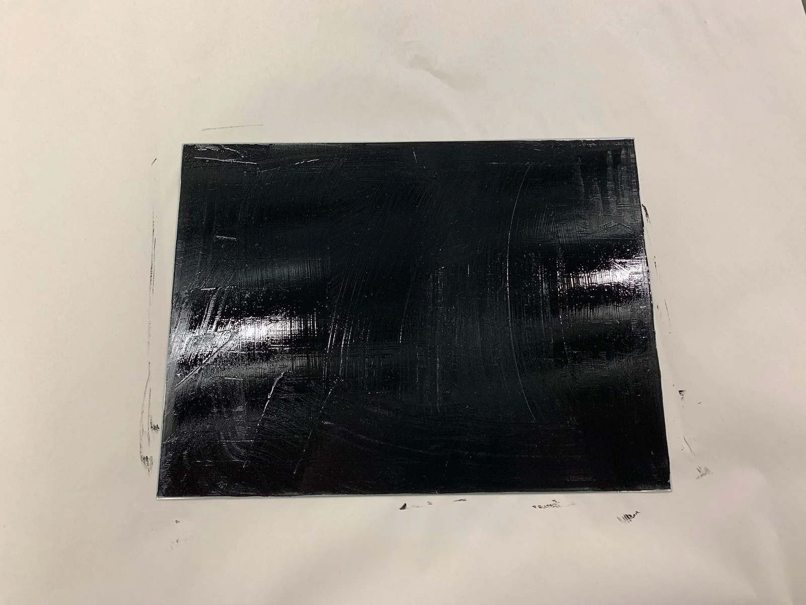 Cover the plate in ink…