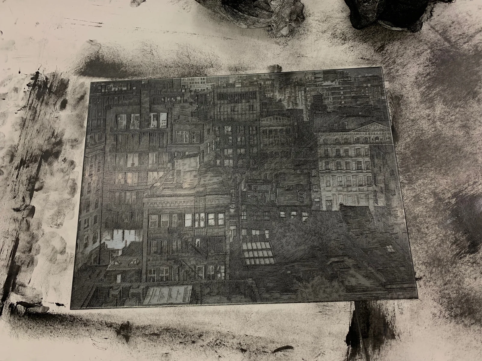 Wipe the ink off, which takes forever…
