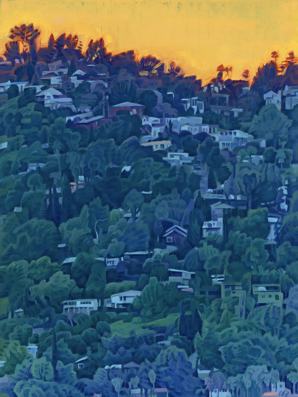  Oil on paper adhered to wood panel  24 × 18 inches  2024 