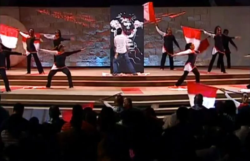 Dr Gorilla at Potter's House 2011. Photo from video 