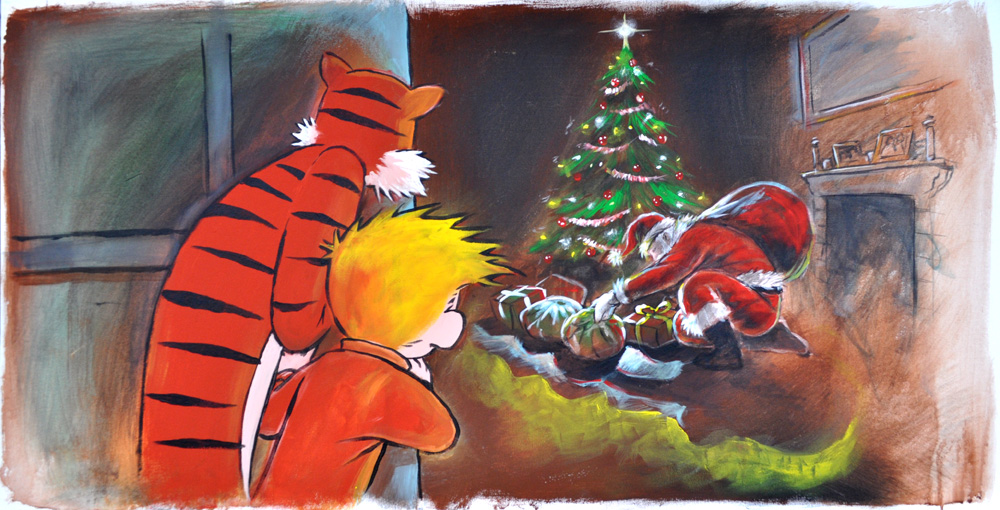 calvin and hobbes christmas tree