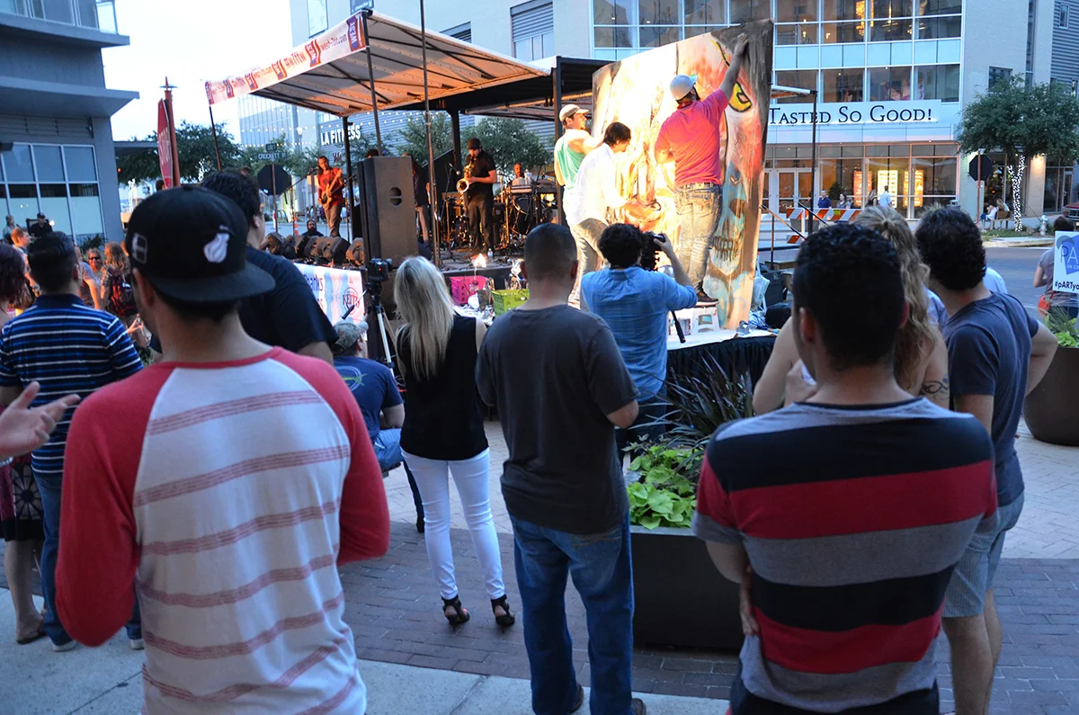2014, June 21st: Block pARTy on Crockett. Photo by Nicole Rodriguez