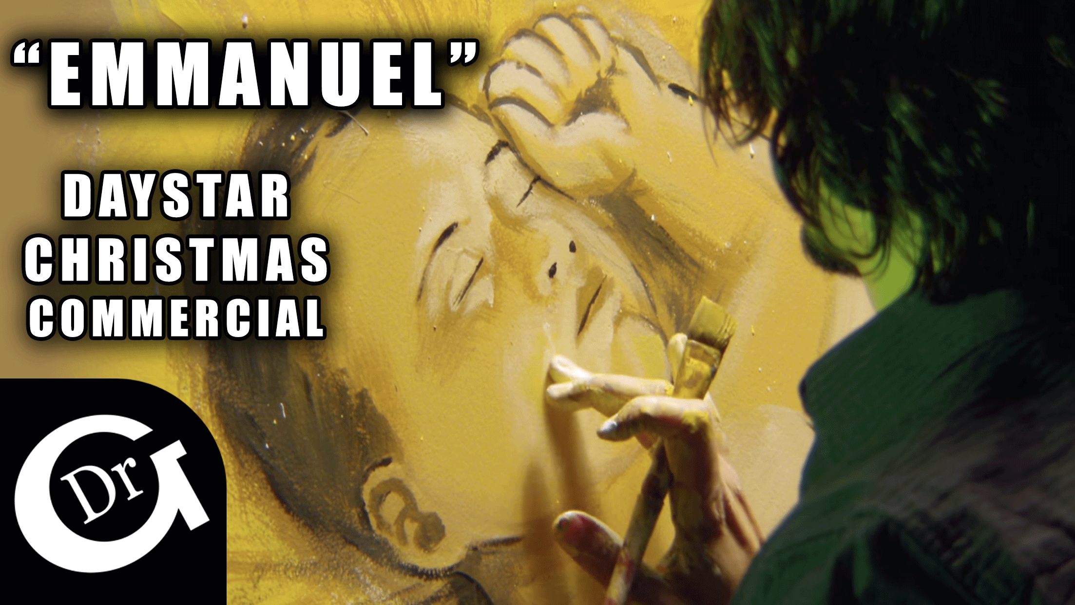 Dr Gorilla's Daystar Christmas painting: "Emmanuel"