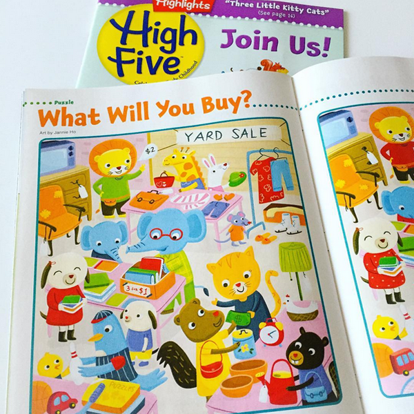 May issue of High Five Magazine - Look and Look Again Feature