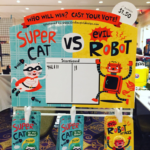 Super Cat vs. Evil Robot. Who will win?