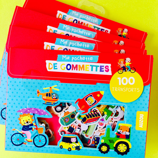 I love drawing transportation! Sticker pack published by Auzou .