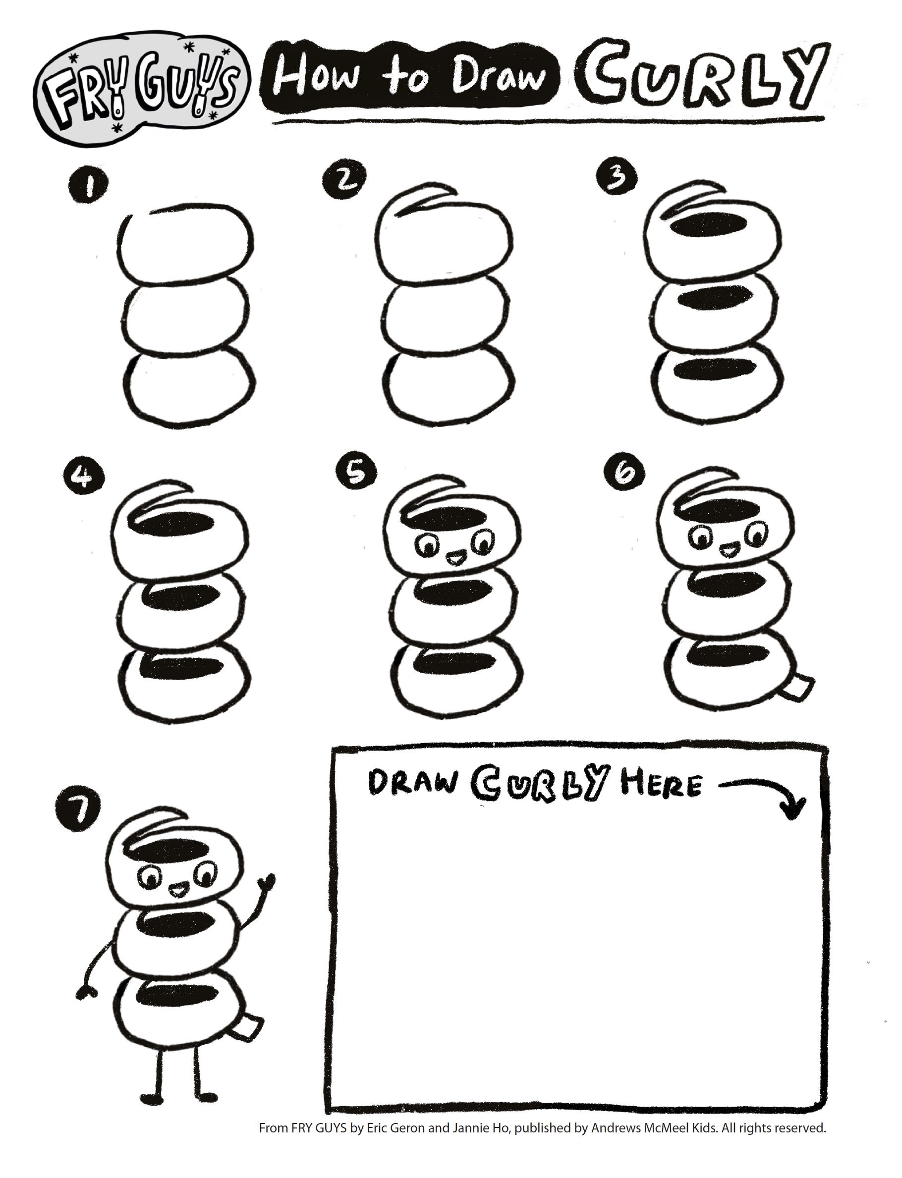 FRY GUYS- How to Draw Curly