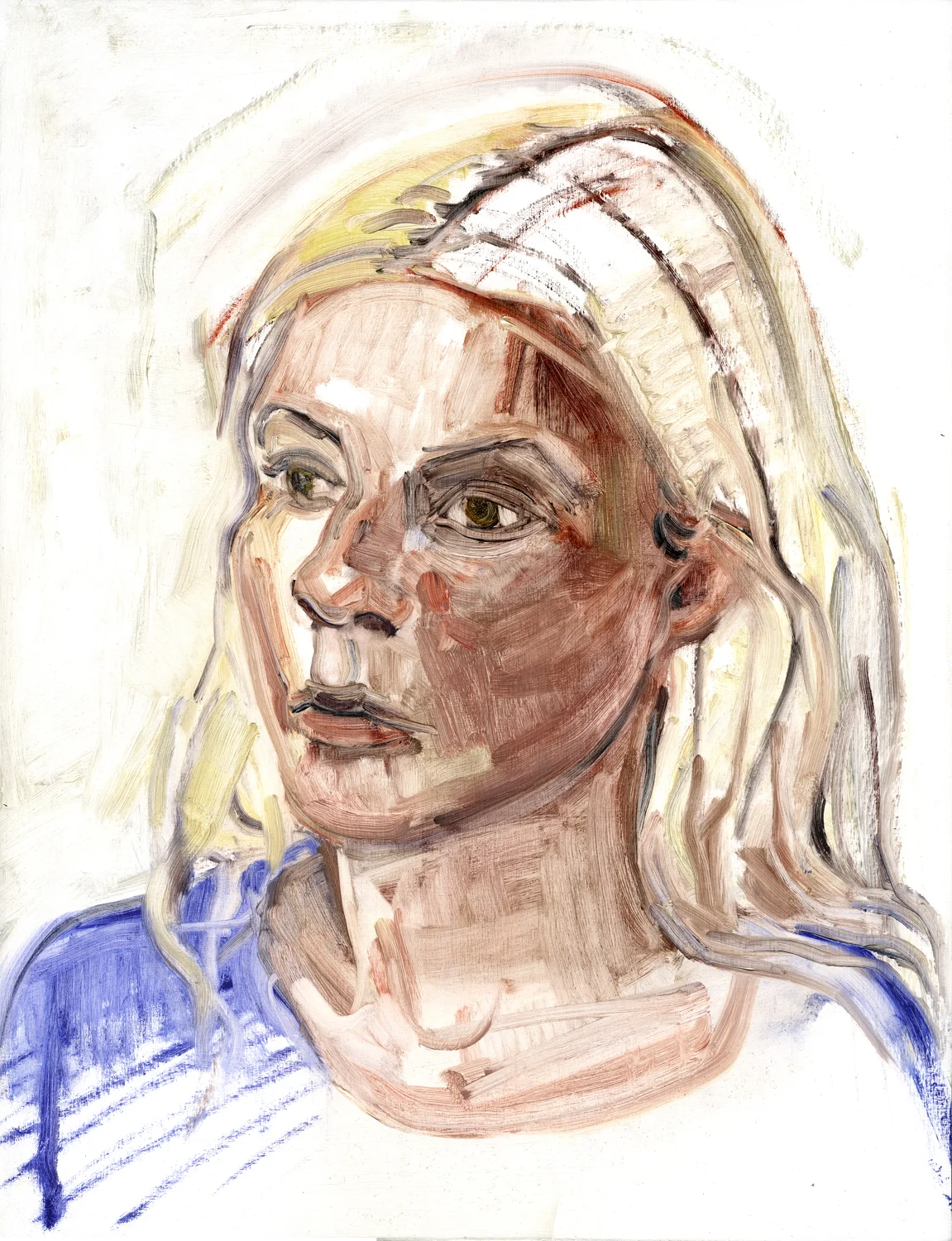 Noelle, Oil on panel.